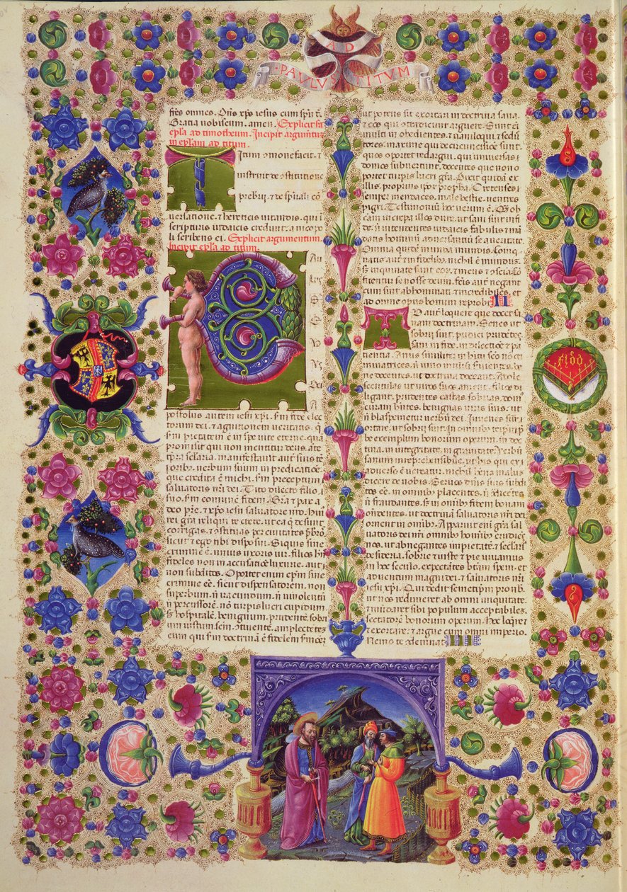 Letter from St. Paul to Titus, from the Borso d