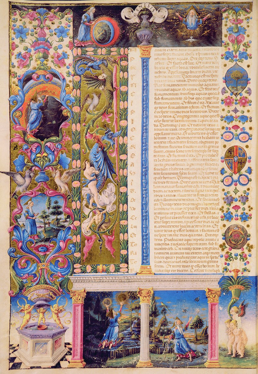 Genesis. Creation of the Universe, from the Borso d