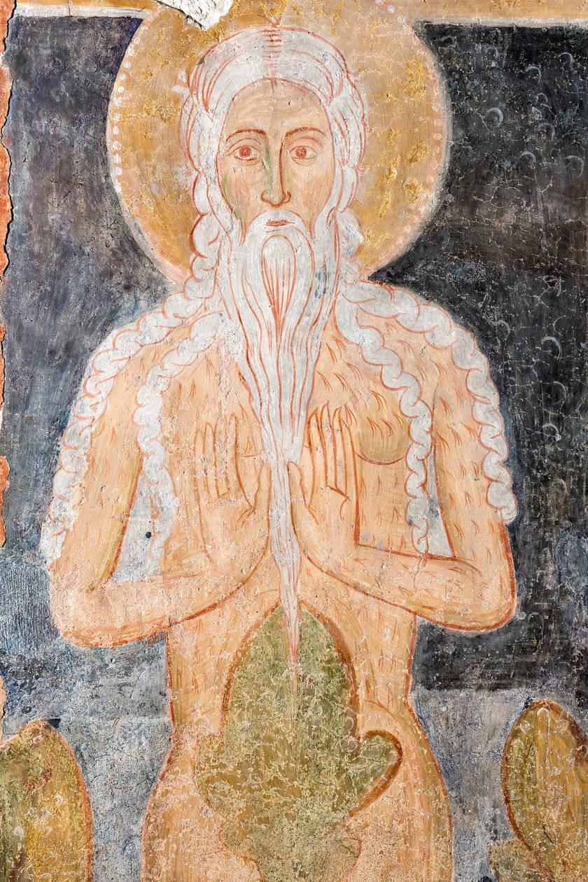 Saint Onofrio Hermit (fresco) by Italian School