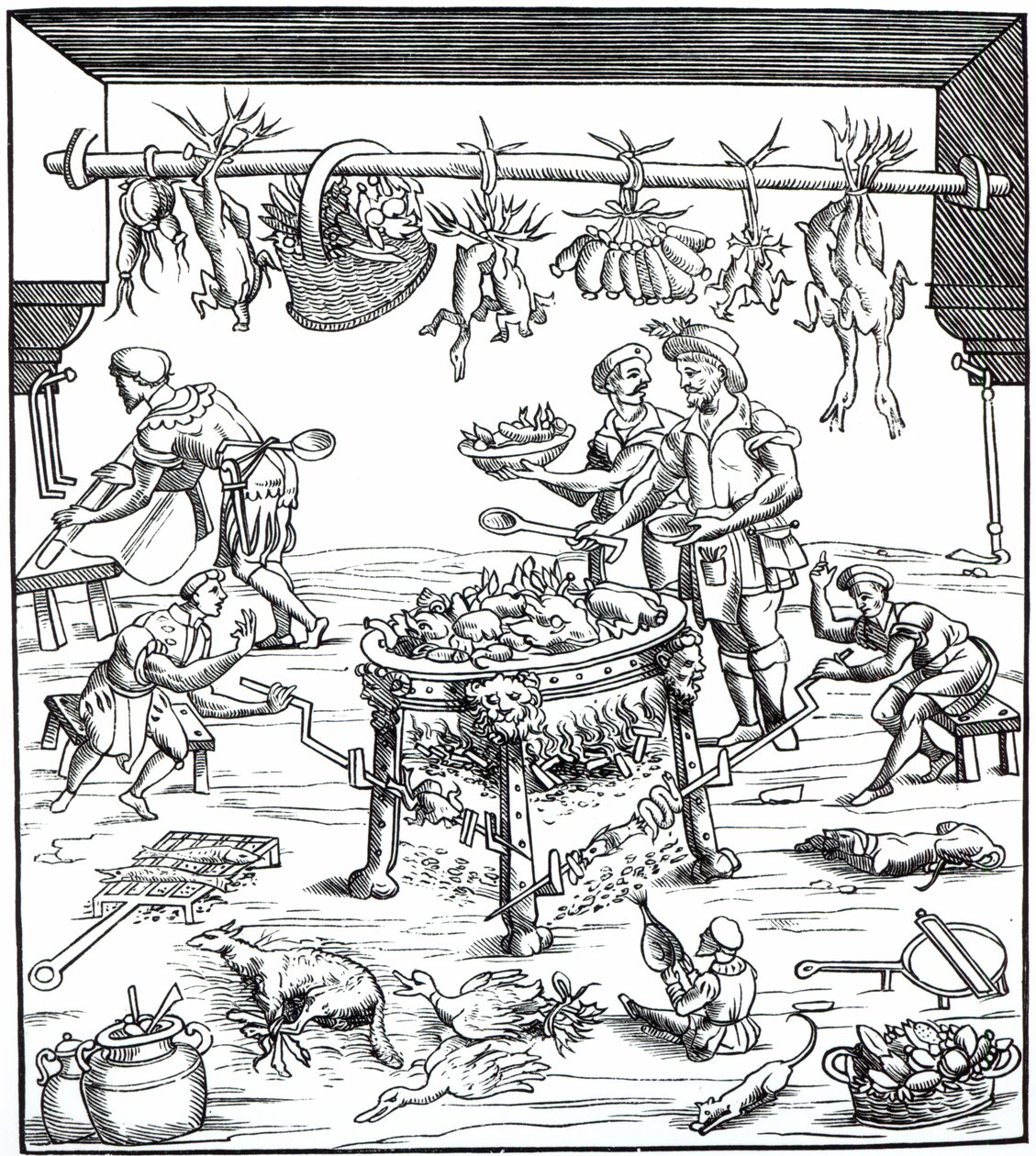 Interior of an Italian Kitchen, after Woodcut in Banchetti Compositioni di Vivende by Christoforo di Messisburgo, Published 1549 by Italian School