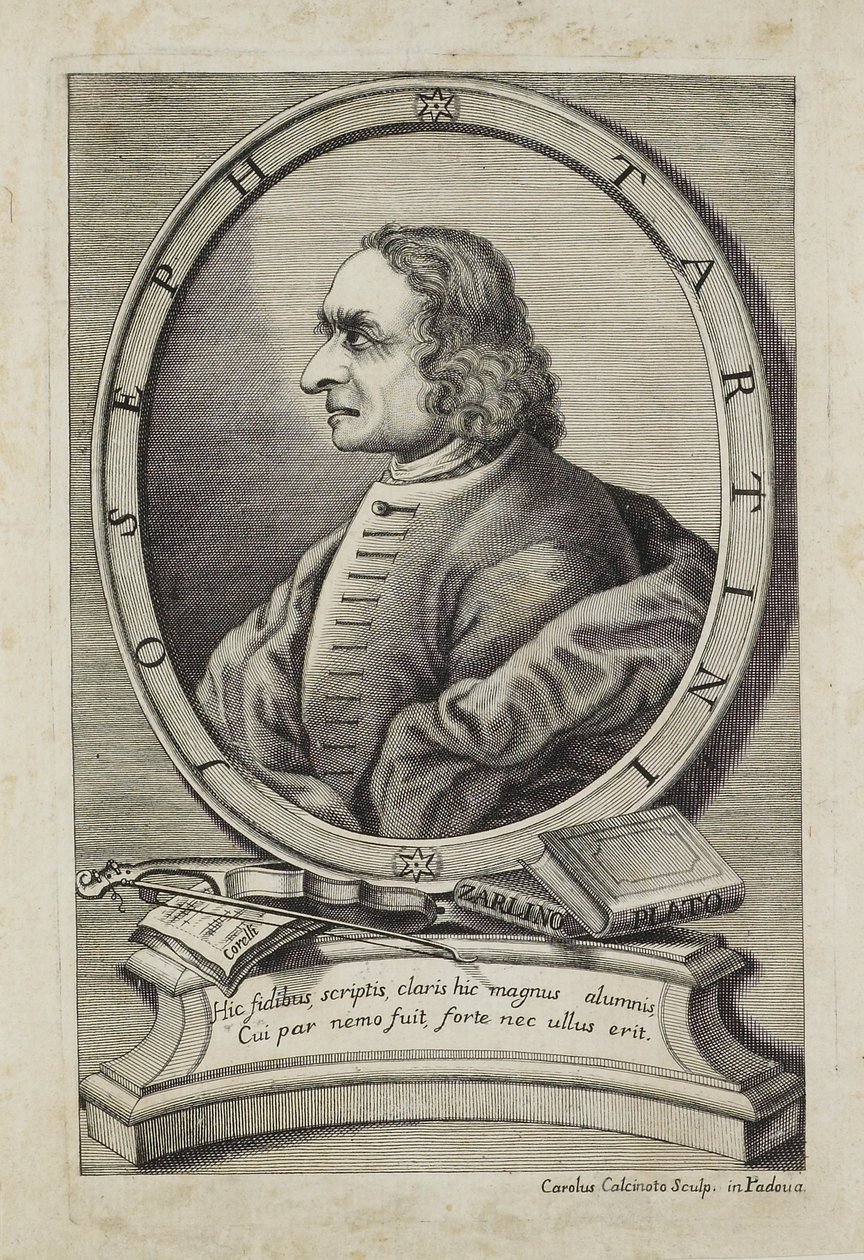 Joseph Tartini, Engraved by Carlo Calcinotto, c.1763 by Italian School