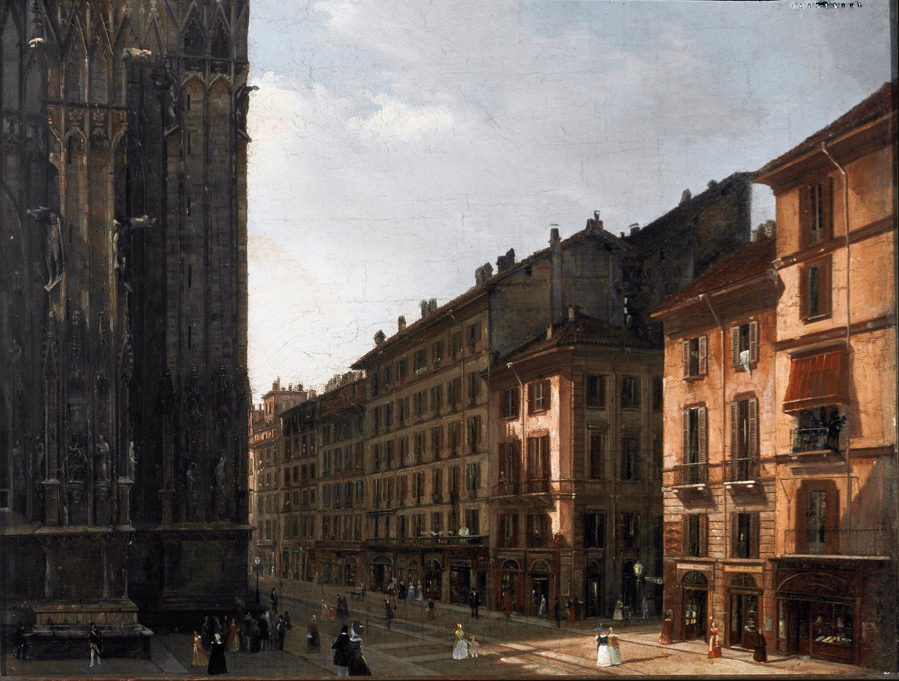 La Corsia del Duomo in Milan by Italian School