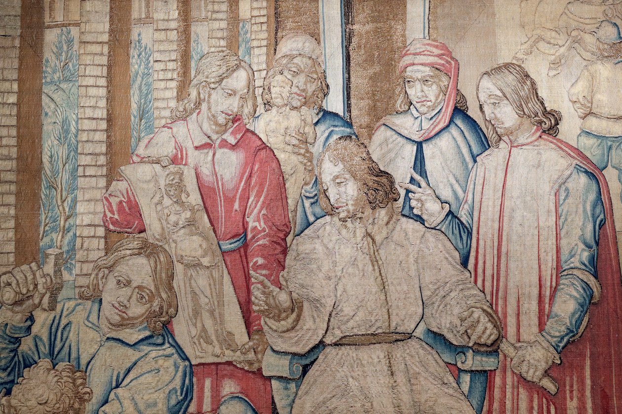 Lorenzo the Magnificent among the Sculptors and the Painters at the Medici Garden at San Marco by Italian School