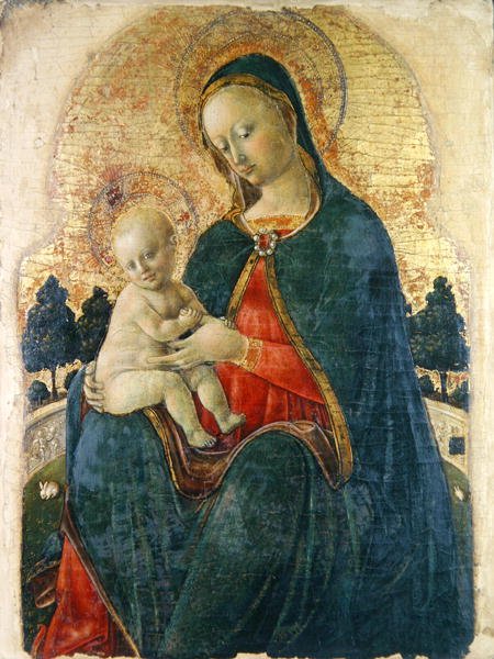 Madonna and Child in a Garden, Venetian Painter by Italian School