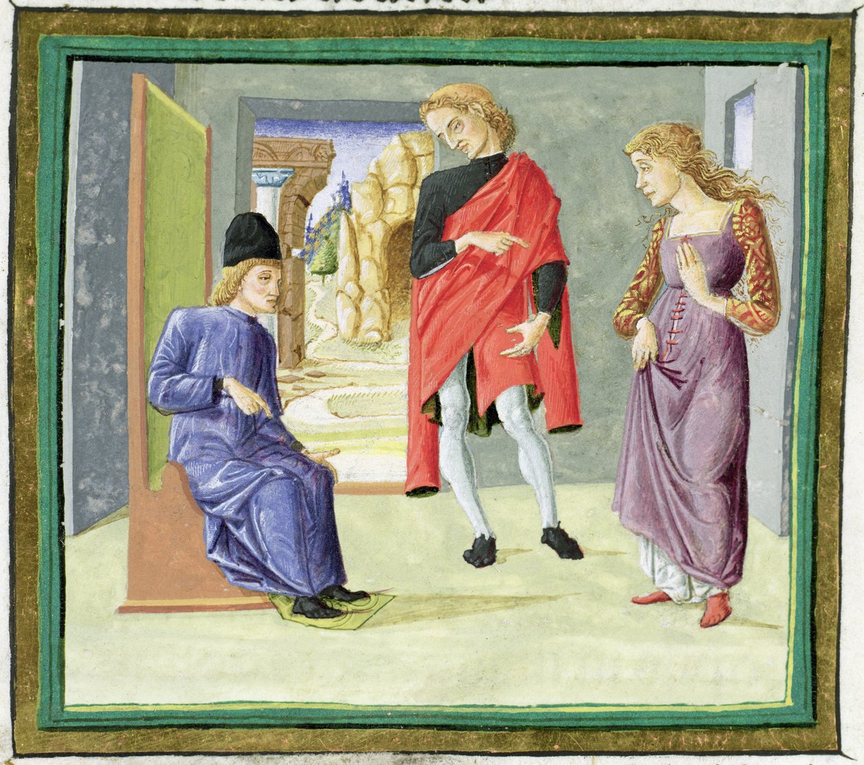 Man and Woman before their Judge, from 