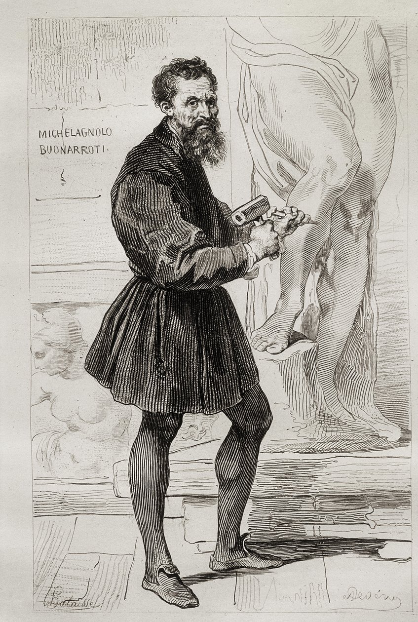 Michelangelo Buonarroti Sculptor by Italian School
