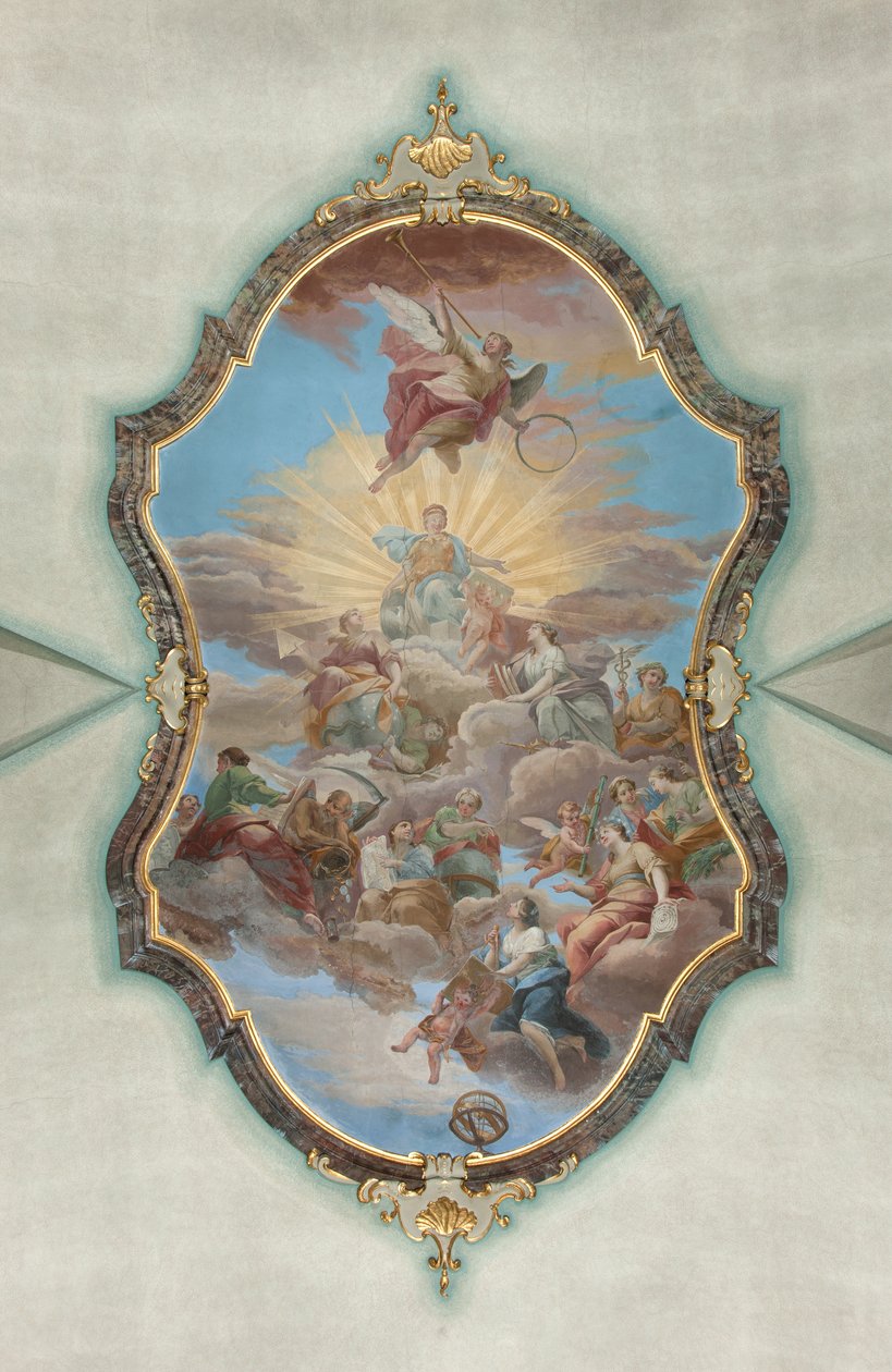 Milan, Church of San Francesco da Paola, Fresco Hall Palazzo by Italian School