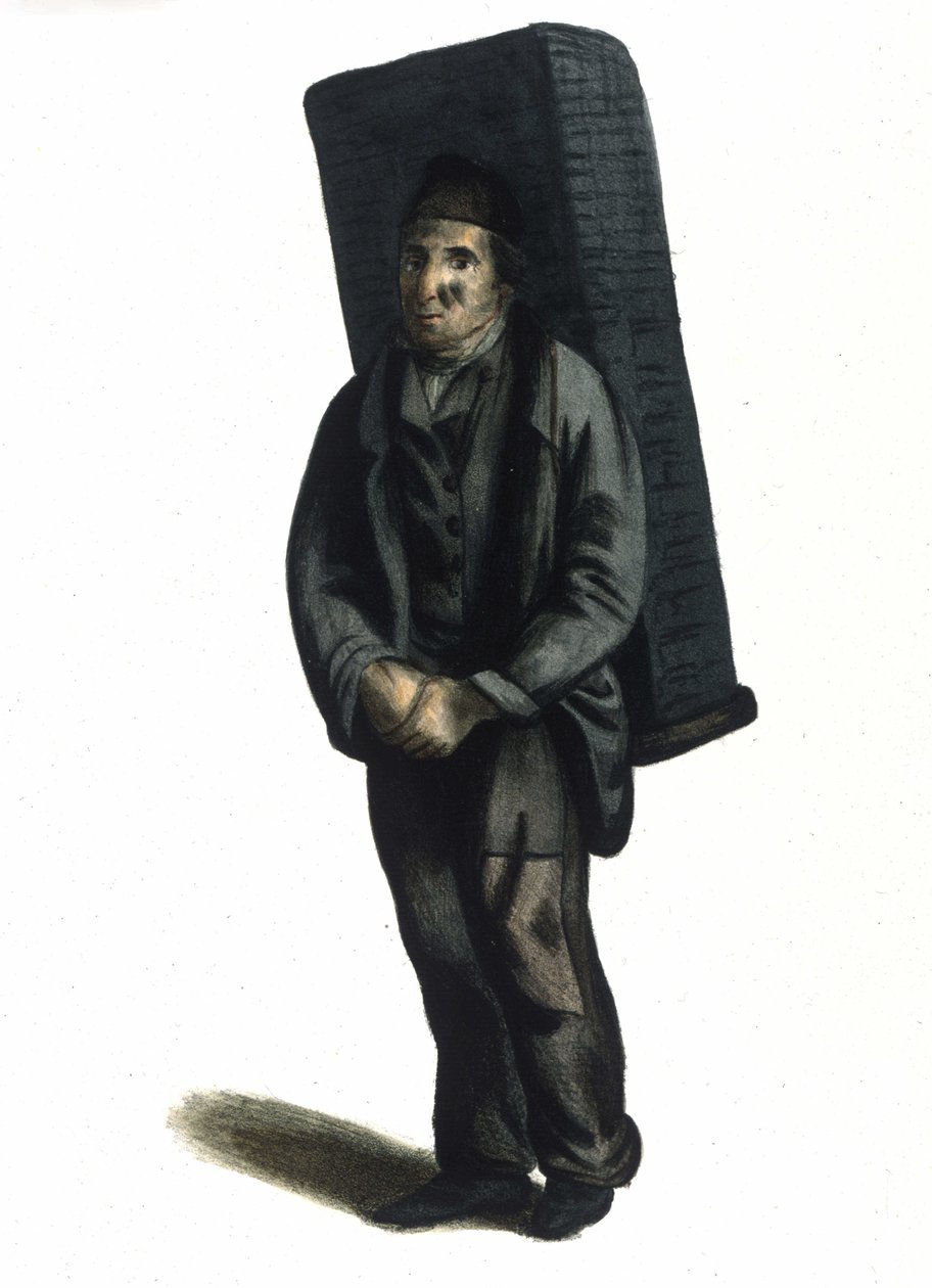 Milanese Metier: a travelling seller of coal by Italian School