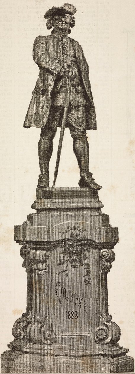 Monument to Carlo Goldoni (1707-1793) by Antonio dal Zotto, unveiled on December 20 by Italian School