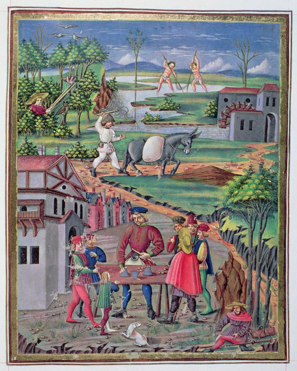Work and Play in the Countryside by Italian School