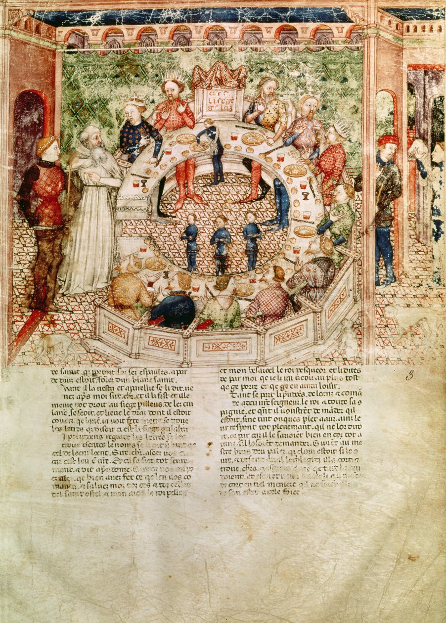 Sir Galahad is Welcomed to the Round Table, from the Queste del Saint Graal by Italian School