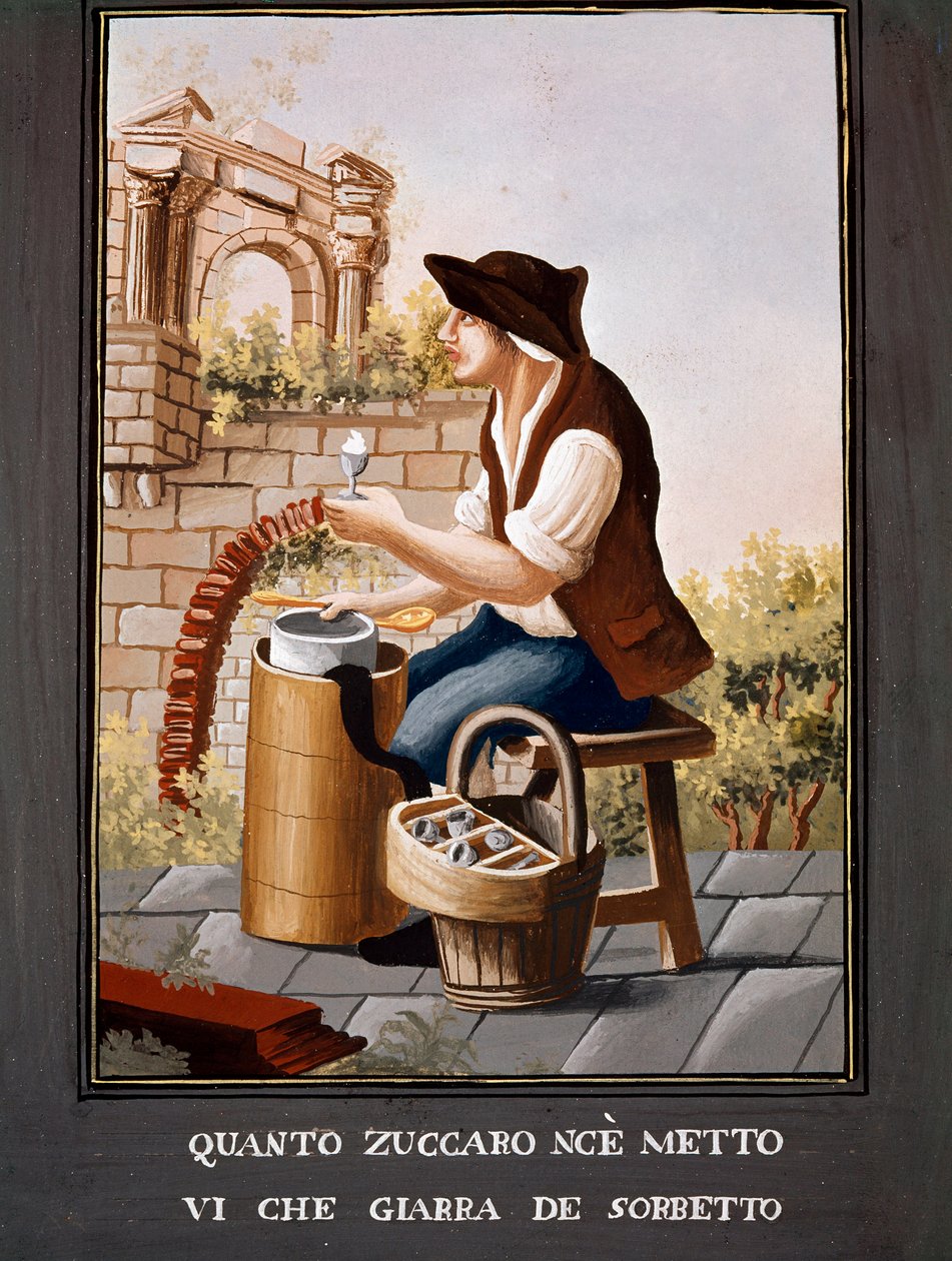 Old Neapolitan Trades: The Seller of Sorbets by Italian School