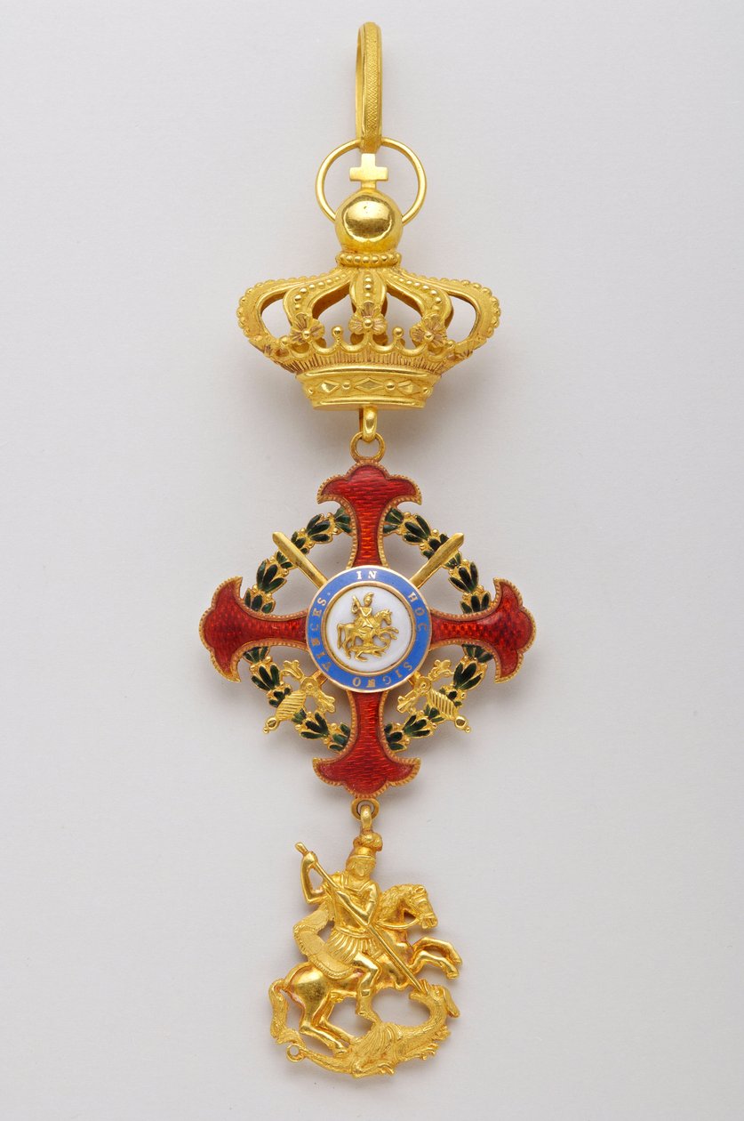 Order of Saint George of the Reunion: Insignia Belonging to the Sovereigns of the Royal House by Italian School