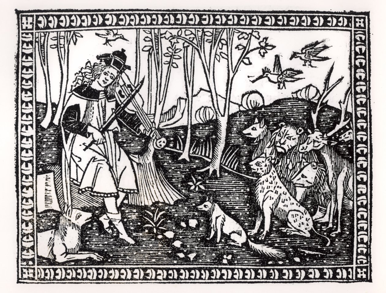 Orpheus Playing to the Animals, 1500 by Italian School