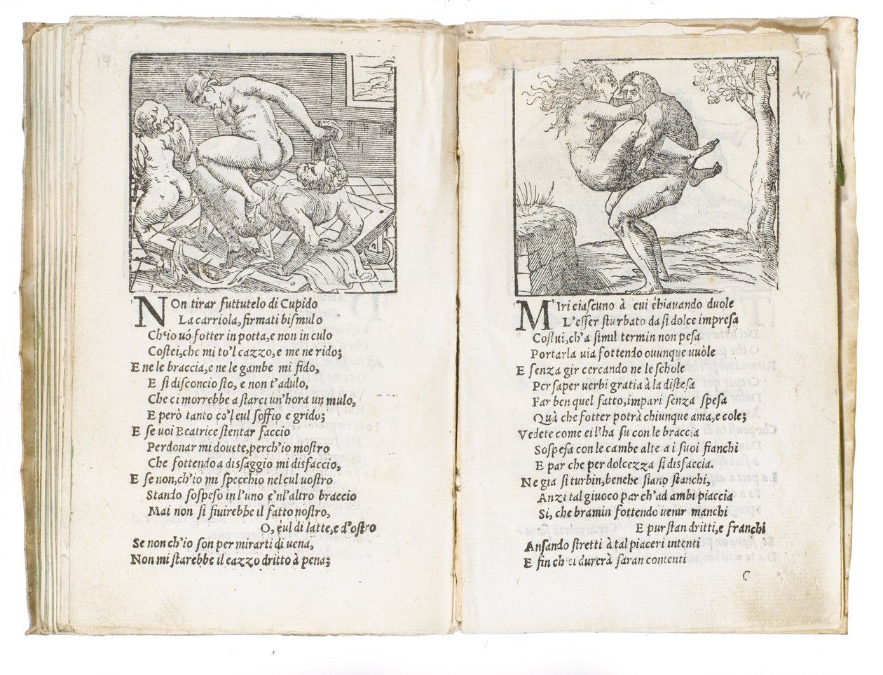 Page from "Sonetti Lussuriosi" by Pietro Aretino, illustrated by Giulio Romano and engraved by Marcantonio Raimondi by Italian School