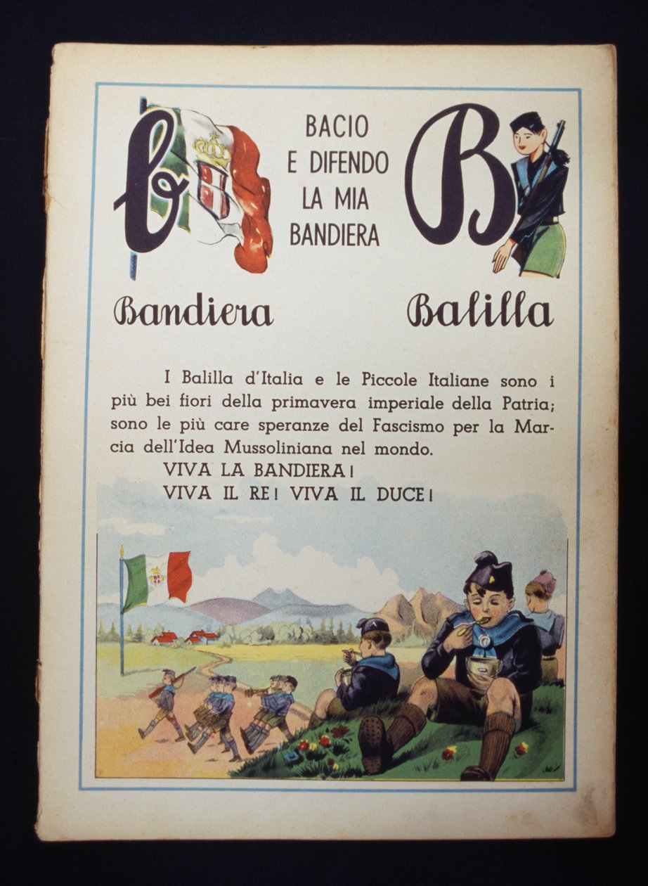 Page of First reader by Italian School