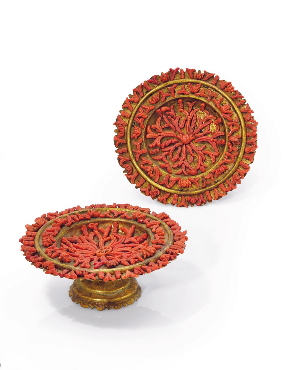 Pair of Small Cups, Trapani, Late 17th or Early 18th Century by Italian School