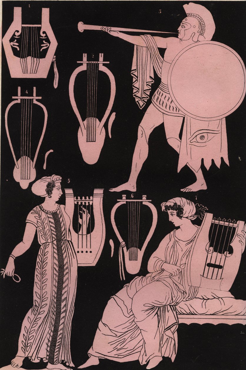 Ancient greek music shop instruments