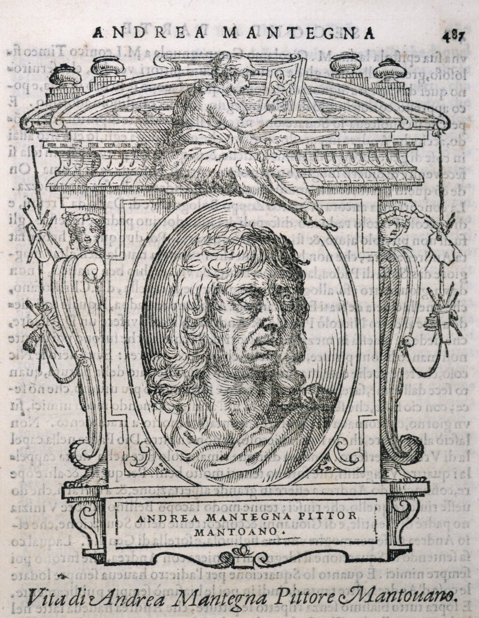 Portrait of Andrea Mantegna from Vasari
