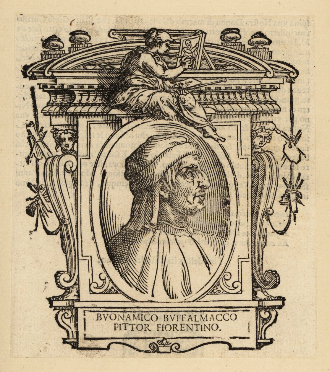 Portrait of Buonamico di Martino or Buonamico Buffalmacco by Italian School