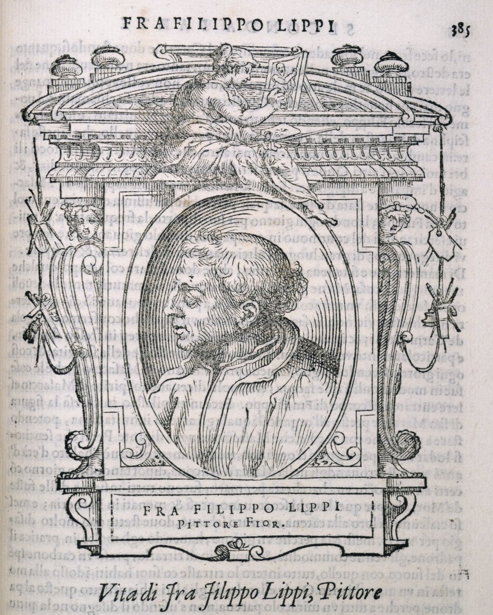 Portrait of Fra Filippo Lippi from Vasari