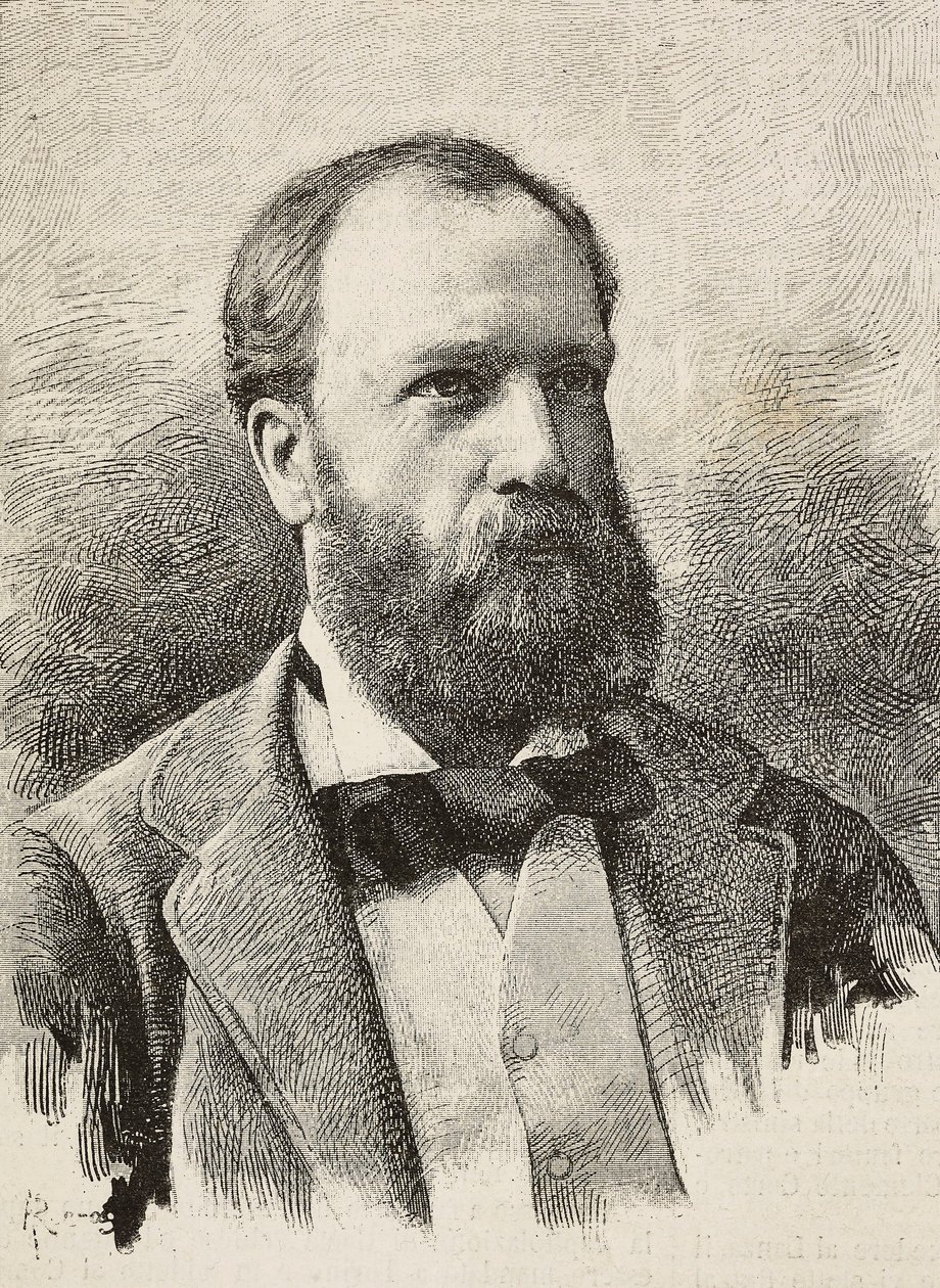 Portrait of Karl Hillebrand, German historian by Italian School