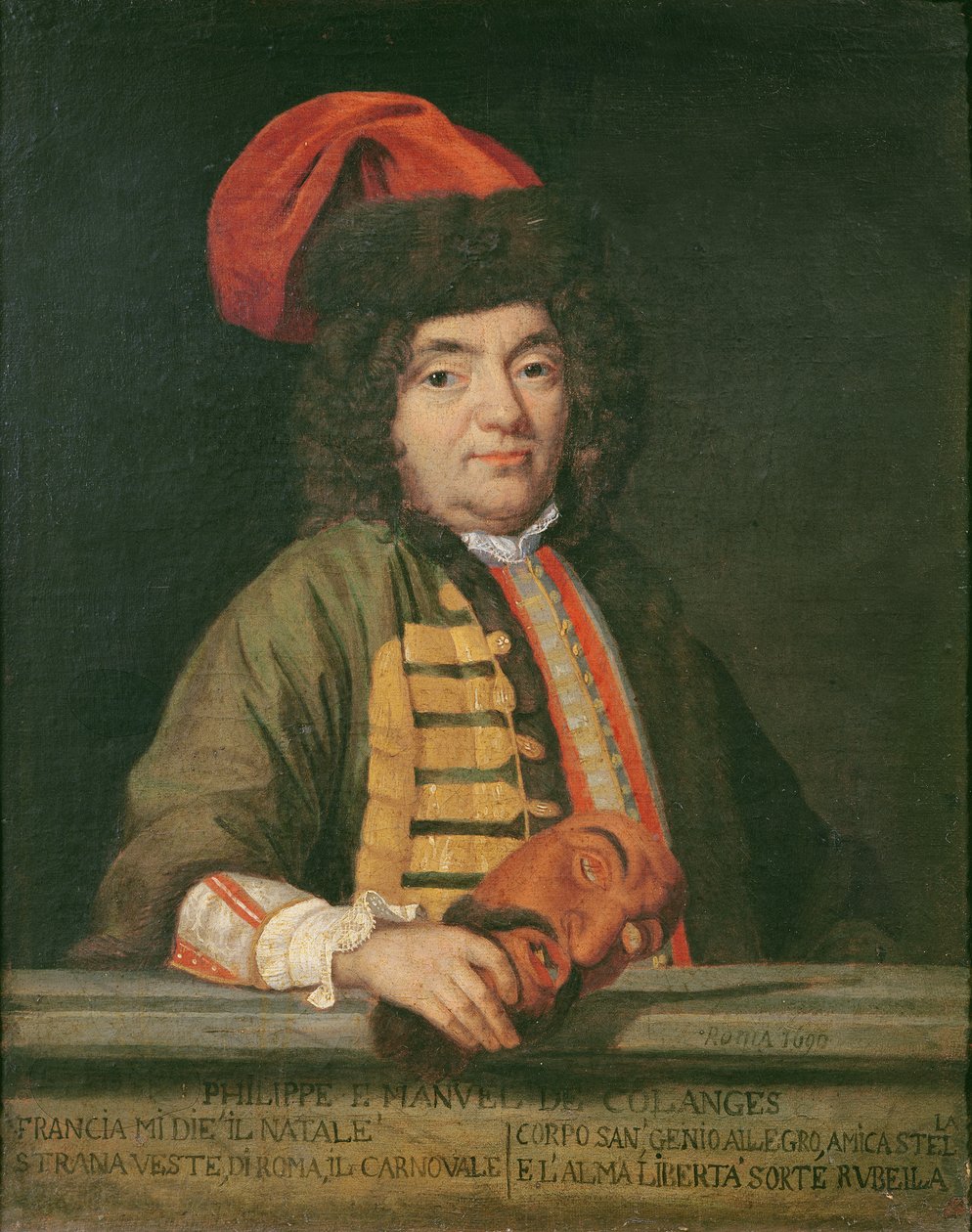 Portrait of Philippe Emmanuel de Coulanges dressed for carnival, 1690 by Italian School