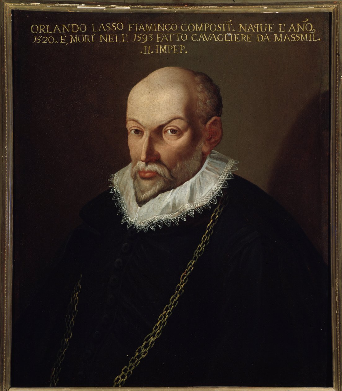 Portrait of Roland de Lassus, Flemish Composer by Italian School
