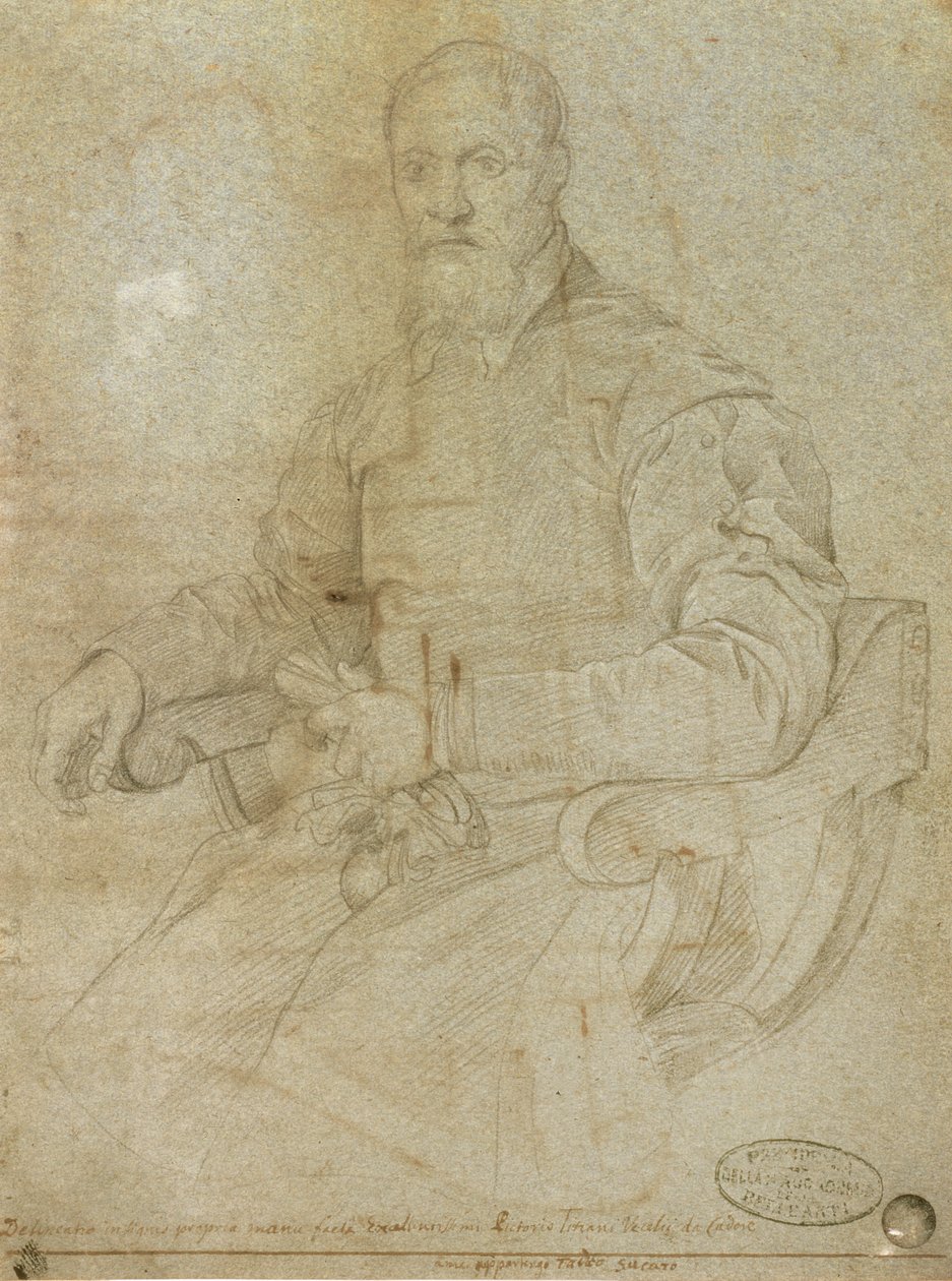 Portrait of Titian (Tiziano Vecellio) (c.1485-1576) by Italian School