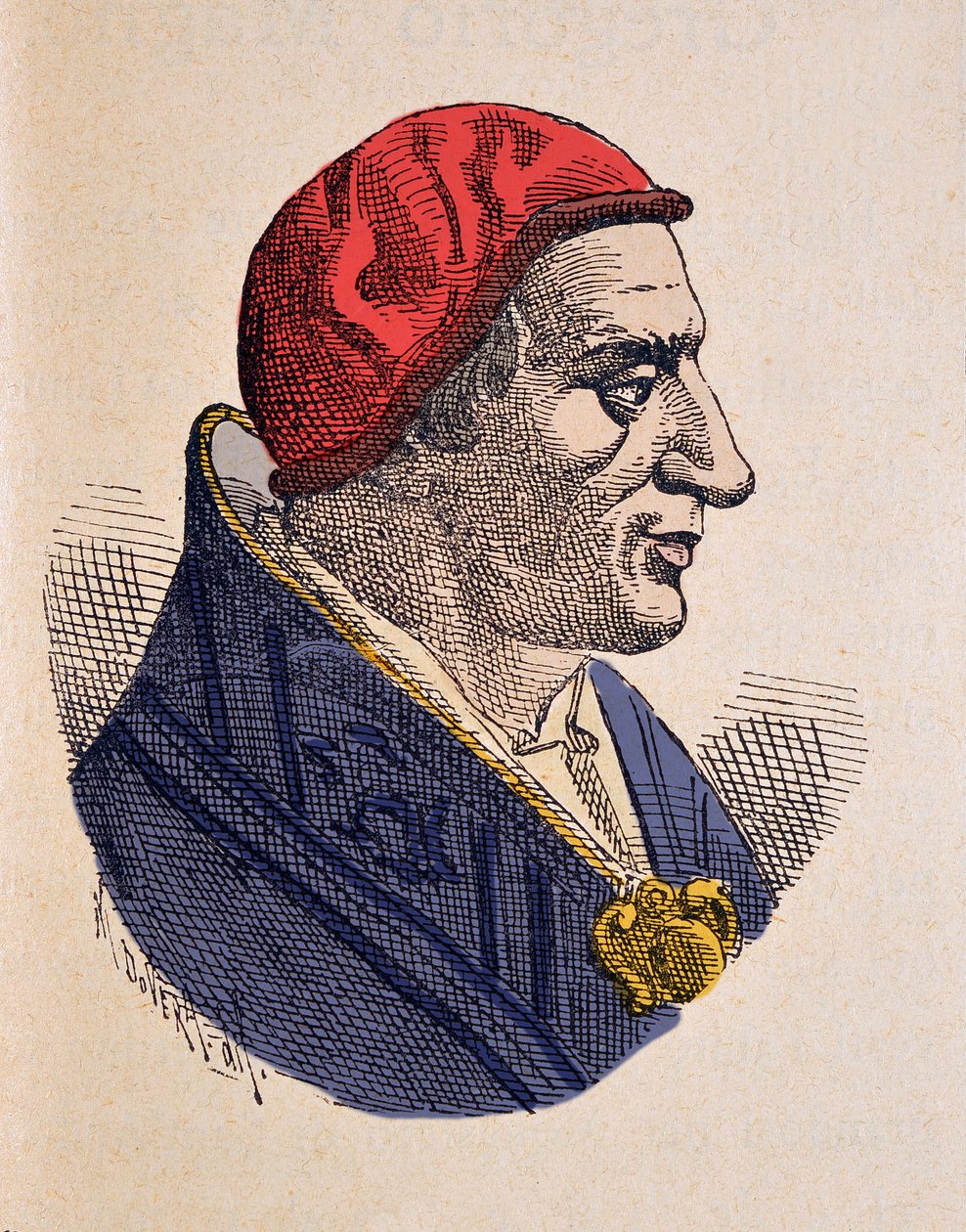Portrait of Pope Benedict I (575-579) by Italian School