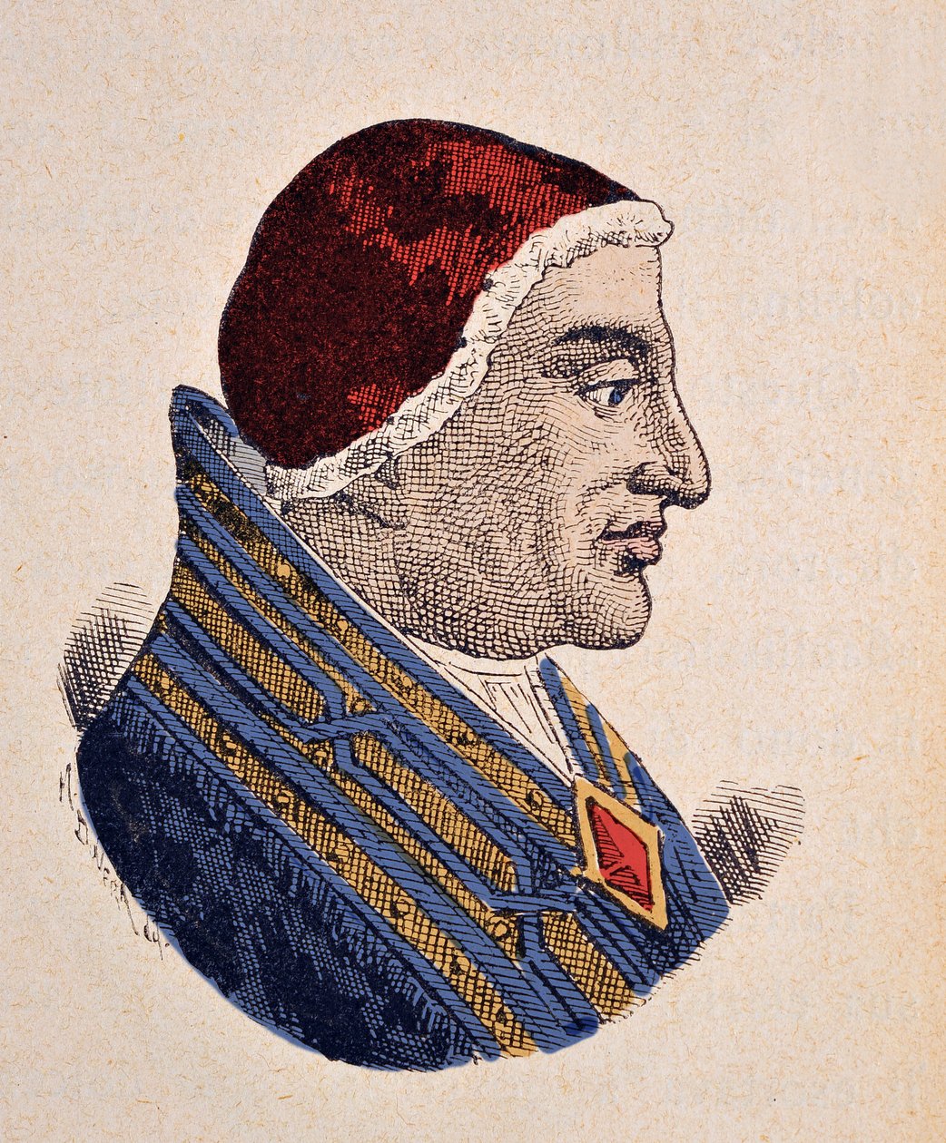 Portrait of Pope Benedict XII (1334-1342) by Italian School