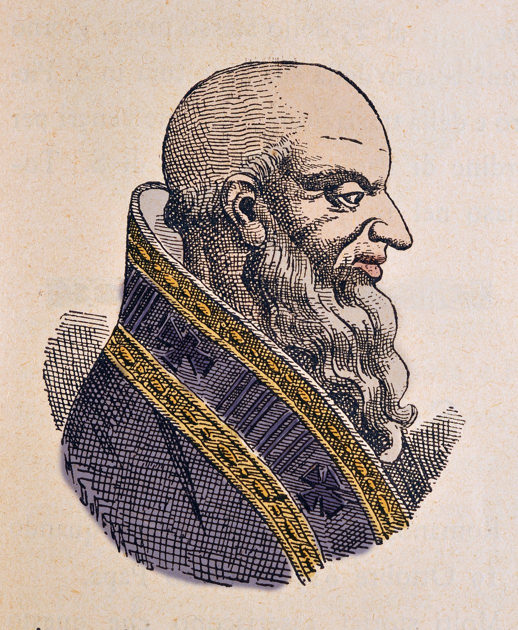 Portrait of Pope Boniface III (607-608) by Italian School