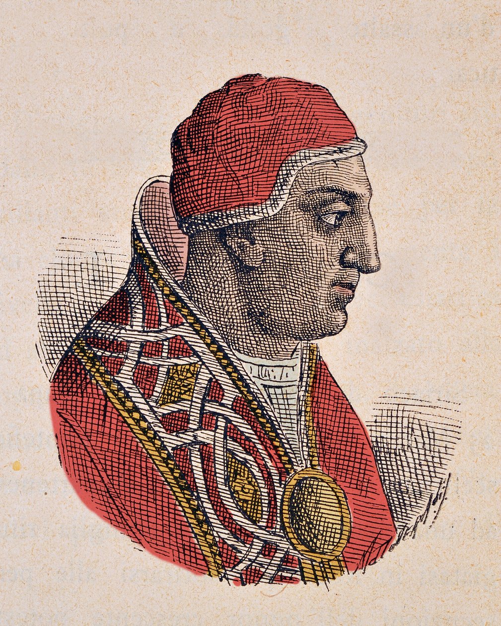 Portrait of Pope Gregory II (715-731) by Italian School