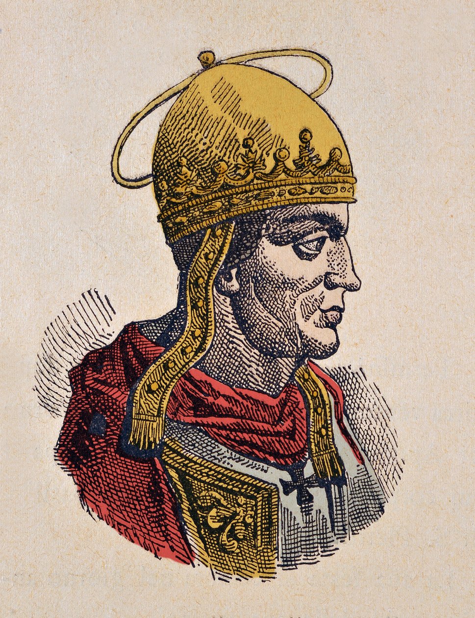 Portrait of Pope Hilarius (461-468) by Italian School