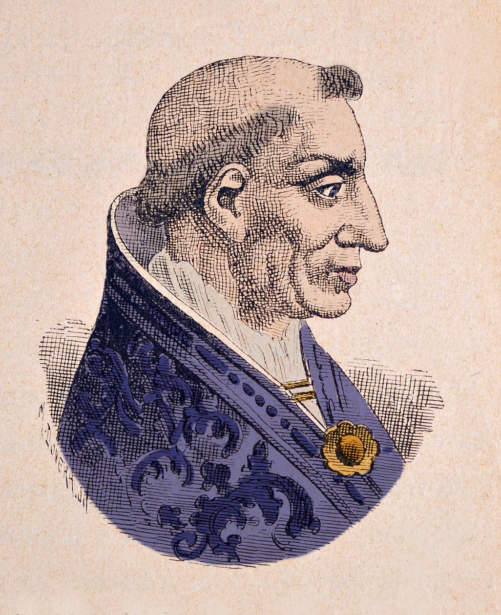 Portrait of Pope Innocent V (1276) by Italian School