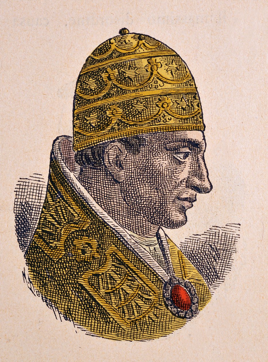 Portrait of Pope John X (914-928) by Italian School