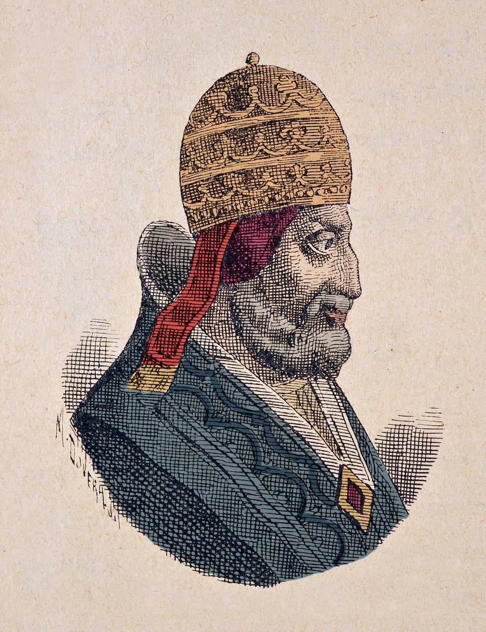 Portrait of Pope Urban III (1185-1187) by Italian School