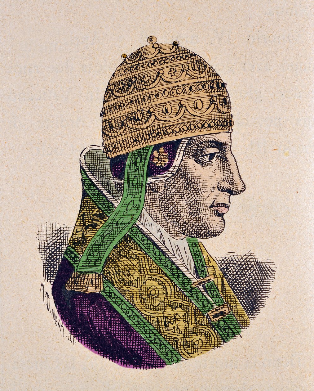 Portrait of Pope Saint Celestin V (1294) by Italian School