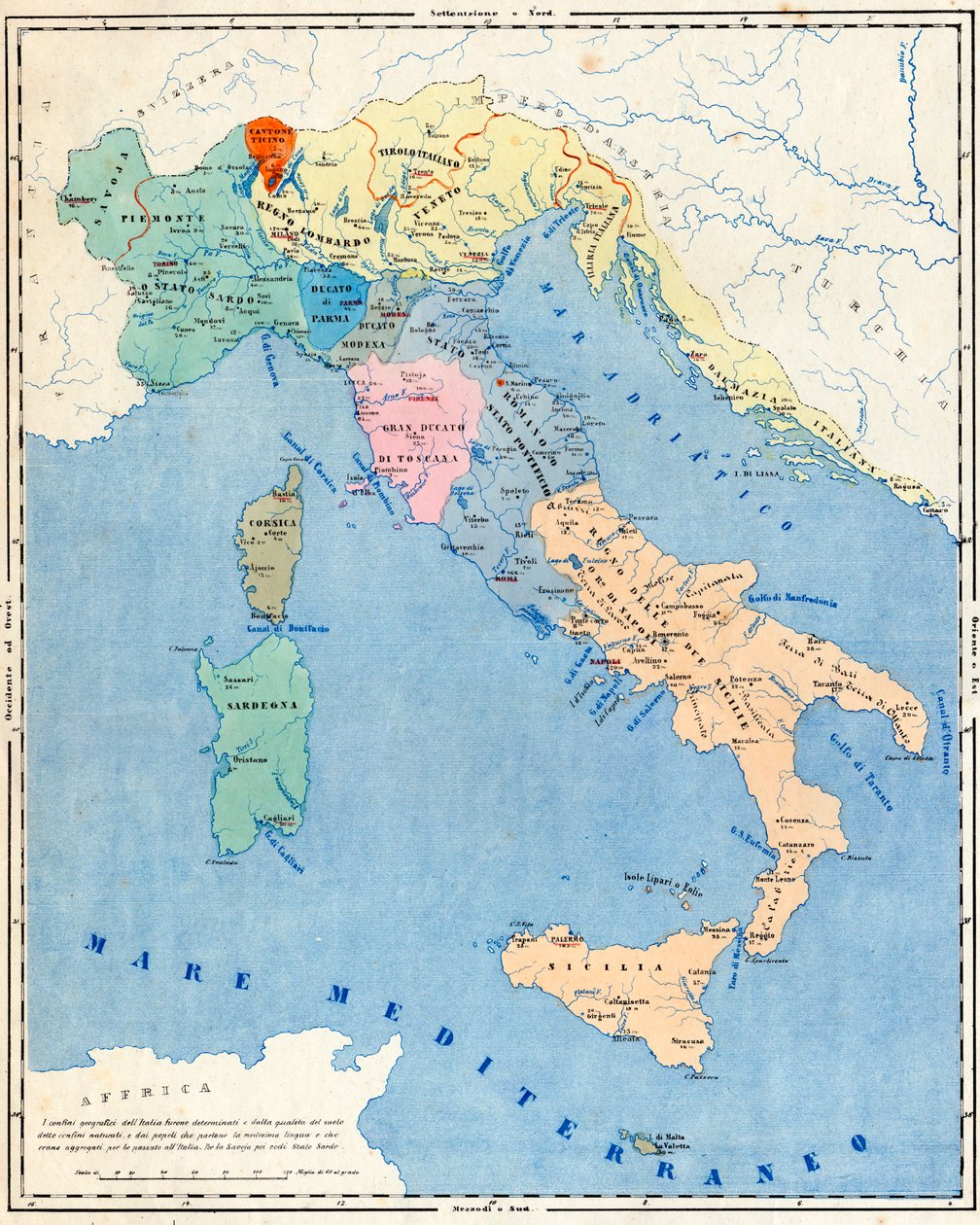 Primary Cities of Italy, from 