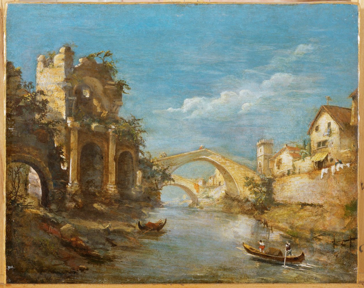 Romantic Landscape by Italian School