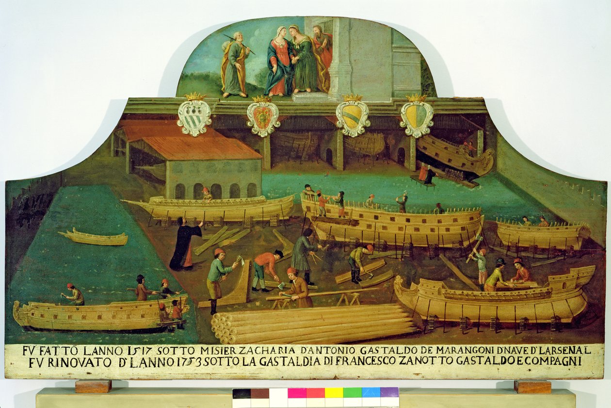 Sign for the Marangoni Family of shipbuilders, Venetian, 1517 by Italian School