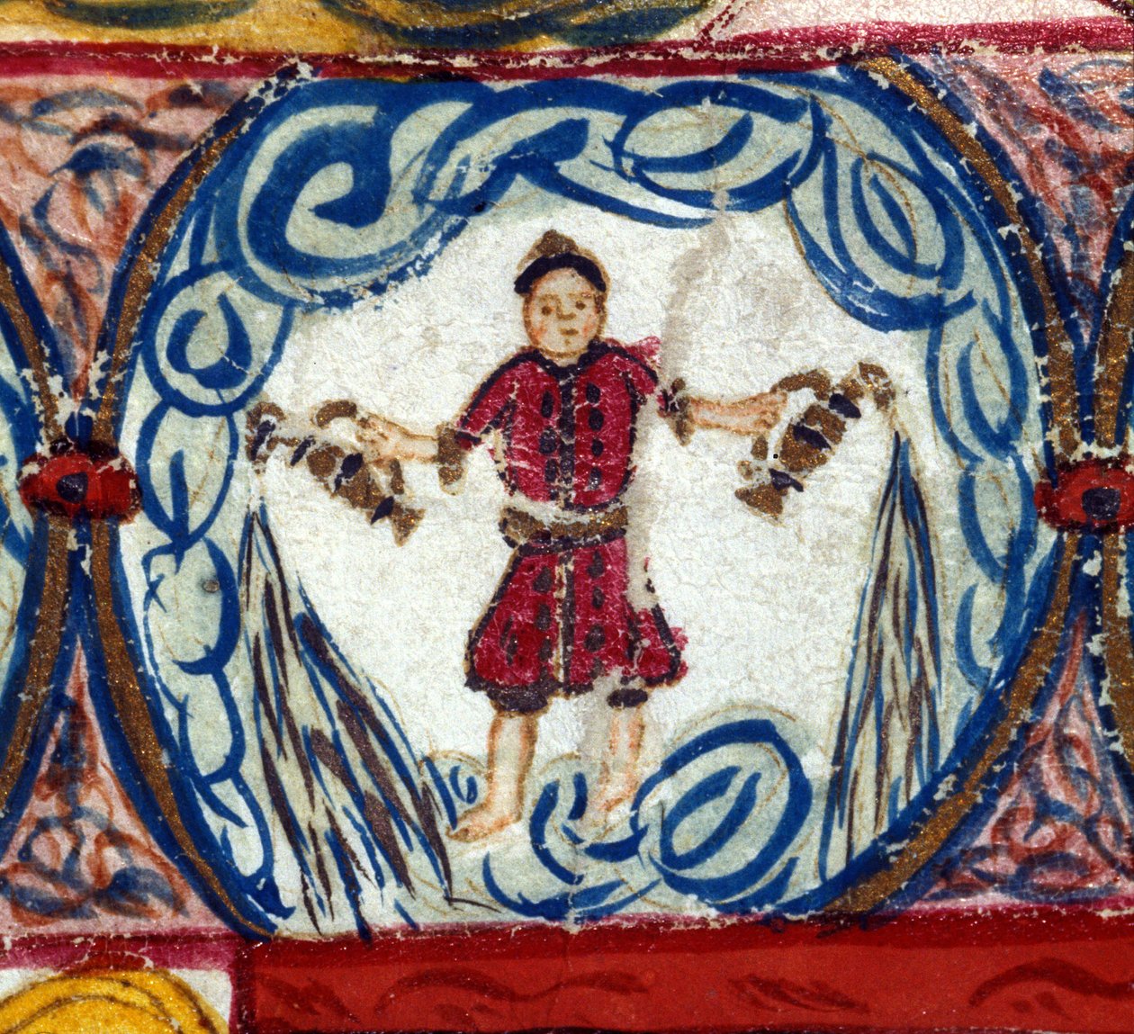 Sign of Aquarius. Italian Horoscope, mid-15th century by Italian School