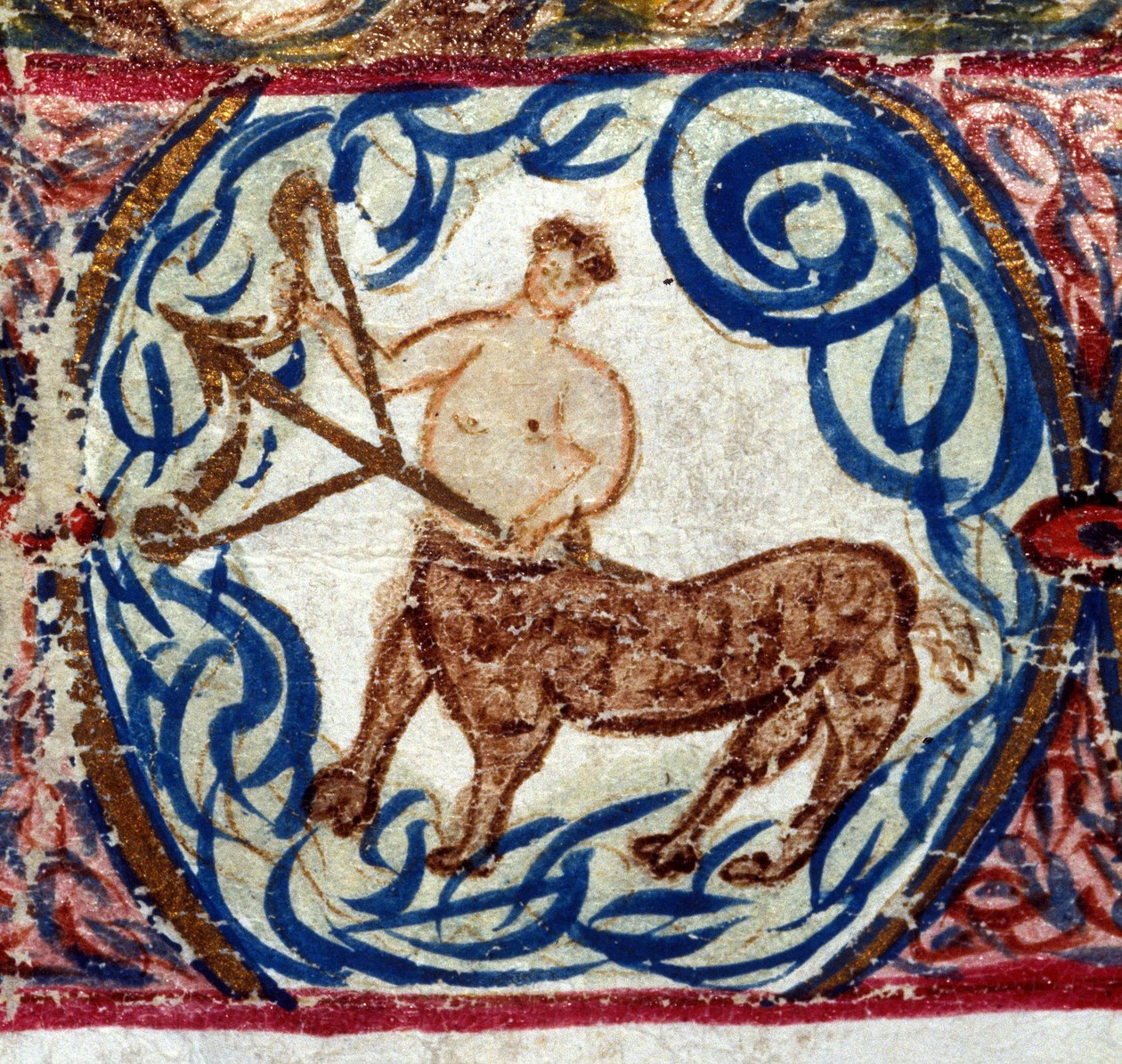 Sign of Sagittarius, Italian Horoscope, mid-15th century by Italian School