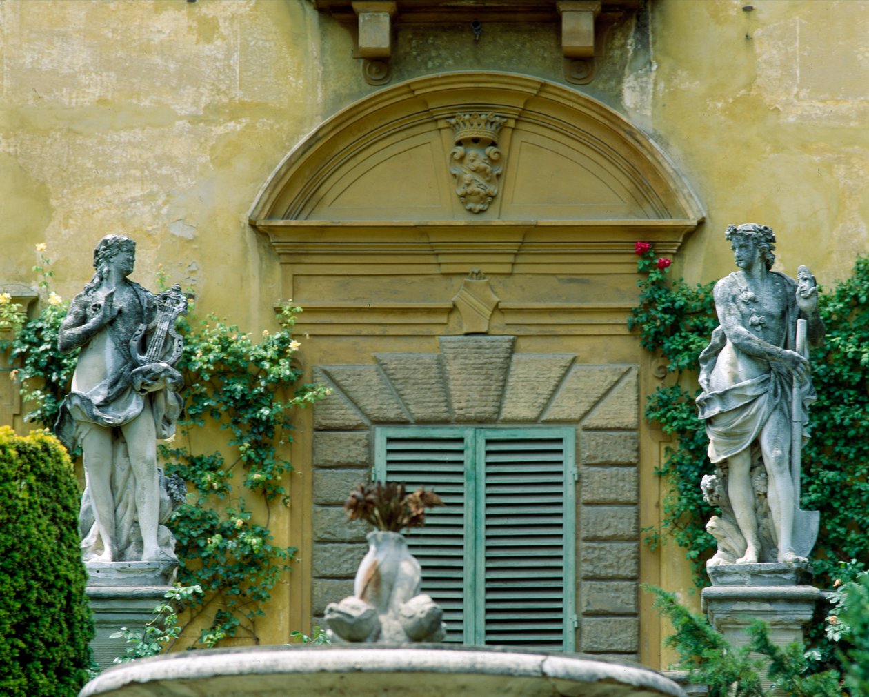 South facade of the Villa la Pietra by Italian School
