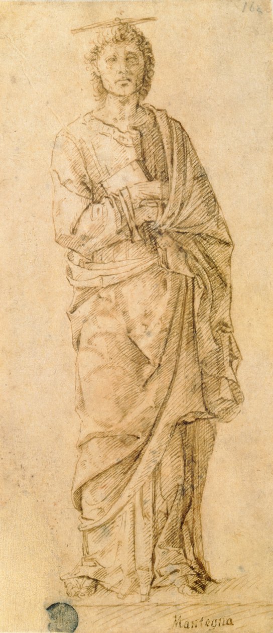 St. John the Evangelist, attributed to either Giovanni Bellini or Andrea Mantegna by Italian School