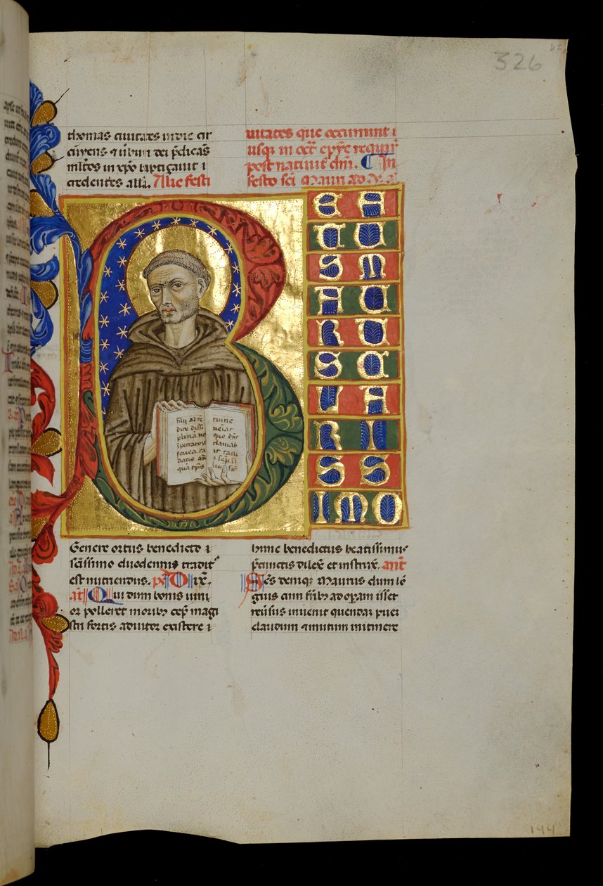 St Maurus with Open Book by Italian School