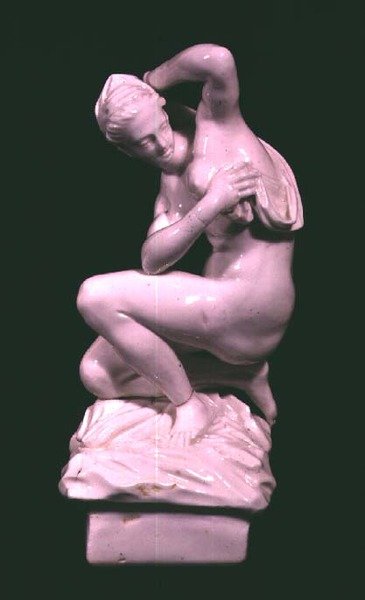 Statuette, after a bronze by Giambologna, Vinovo factory, late 18th century by Italian School