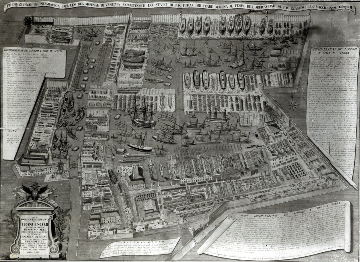 The Arsenal, Venice by Italian School