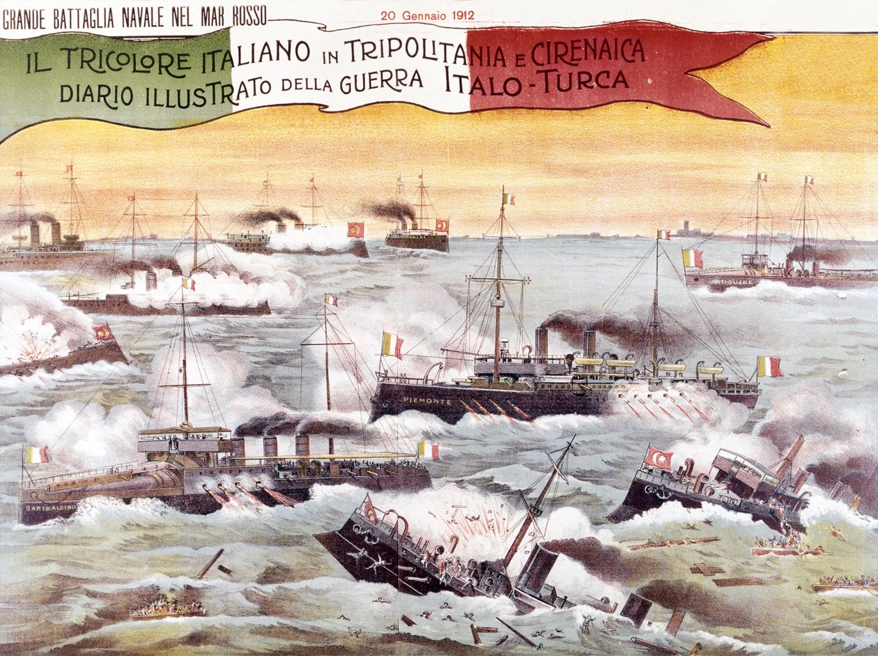The Battle of Kunfuda Bay by Italian School
