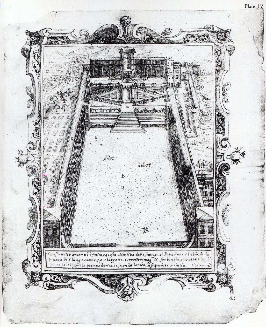 The Belvedere Court at the Vatican Rome, 1581 by Italian School